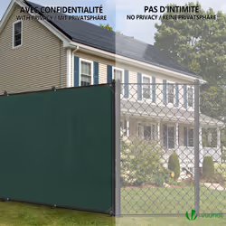 VOUNOT 1.8x10m Privacy Netting 230g/mÂ² HDPE Shading Net, 95% Shading Rate, Green - Additional view 6