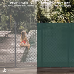 VOUNOT 1.5x10m Privacy Netting 150 g/mÂ² HDPE Shading Net, 85% Shading Rate, Green - Additional view 5
