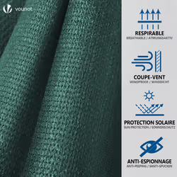 VOUNOT 1.5x10m Privacy Netting 230 g/mÂ² HDPE Shading Net, 95% Shading Rate, Green - Additional view 3
