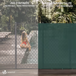 VOUNOT 1.5x10m Privacy Netting 230 g/mÂ² HDPE Shading Net, 95% Shading Rate, Green - Additional view 5