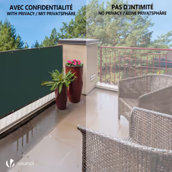 VOUNOT 1.5x10m Privacy Netting 230 g/mÂ² HDPE Shading Net, 95% Shading Rate, Green - Additional view 6