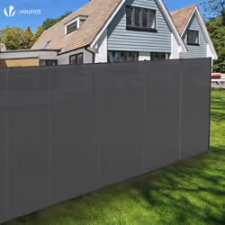 VOUNOT 1.8x10m Privacy Netting 150g/mÂ² HDPE Shading Net, 85% Shading Rate, Grey - Additional view 6