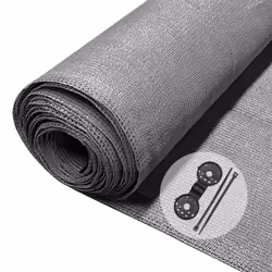 VOUNOT 1.8x10m Privacy Netting 150g/mÂ² HDPE Shading Net, 85% Shading Rate, Grey - Additional view 7