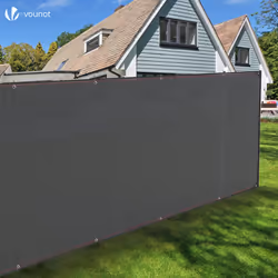 VOUNOT 1.8x10m Privacy Netting 230 g/mÂ² HDPE Shading Net, 95% Shading Rate, Grey - Additional view 7