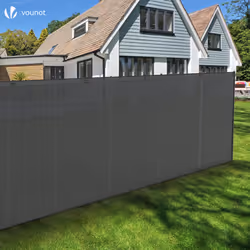 VOUNOT 1.5x10m Privacy Netting 150g/mÂ² HDPE Shading Net, 85% Shading Rate, Grey - Additional view 7