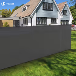VOUNOT 1x10m Privacy Netting HDPE Shading Net, 75% Shading Rate, Grey - Additional view 7
