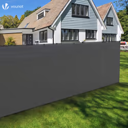 VOUNOT 1x10m Privacy Netting 150 g/mÂ² HDPE Shading Net, 85% Shading Rate, Grey - Additional view 3
