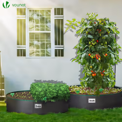 VOUNOT 3 Pack Plant Grow Bags 200L, Vegetable Growing Containers with Handles, Plant labels - Additional view 6