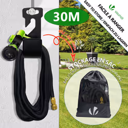 VOUNOT Flexible Garden Hose 100FT, 8 Modes with Soap Dispenser Black - Additional view 5
