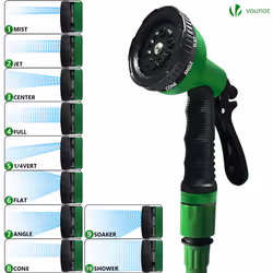 VOUNOT Flexible Garden Hose 100FT 10 Modes Green - Additional view 3