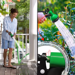 VOUNOT Flexible Garden Hose 100FT 10 Modes Green - Additional view 6