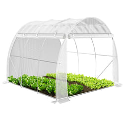 VOUNOT Polytunnel Greenhouse Gardening Walk In Grow House with Roll-up Side Walls,  3x2x2m 6mÂ², White