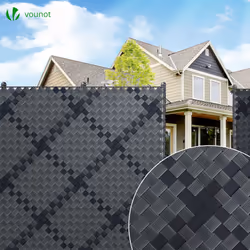 VOUNOT PVC Privacy Strips Garden Privacy Fence Screen 150m x 4.7cm with 300 Clips, Grey - Additional view 6