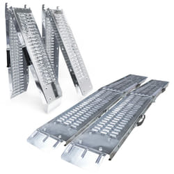 VOUNOT Set of 2 Folding Loading Ramps 180cm Heavy Duty 400 kg Max Loading