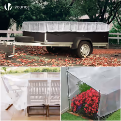 Protection tarpaulin in resistant and waterproof Polyethylene 180g/mÂ² white 1.5x6m - Additional view 7