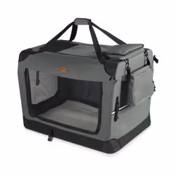 VOUNOT Pet Carrier Bag Portable Foldable Dog Cat Travel Carrier Bag, 3 Entry Doors, Breathable Mesh and Padded Handles, M Gre ...