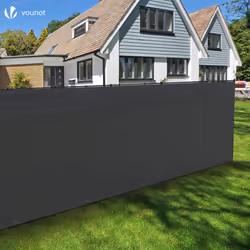 VOUNOT 1x10m Privacy Netting 150g/mÂ² HDPE Shading Net 85% Shading Rate Anthracite - Additional view 3