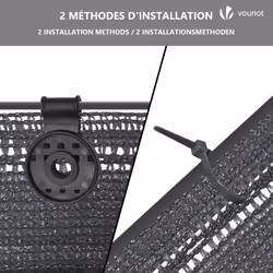 VOUNOT 1x10m Privacy Netting 150g/mÂ² HDPE Shading Net 85% Shading Rate Anthracite - Additional view 5