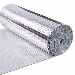 VOUNOT Insulation Roll Radiator Foil 20m x 60cm x 3mm, Double Aluminum Bubble Foil