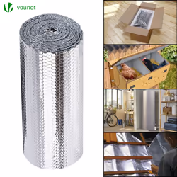 VOUNOT Insulation Roll Radiator Foil 20m x 122cm x 3mm, Double Aluminum Bubble Foil - Additional view 7
