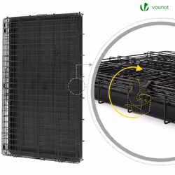VOUNOT Dog Crate Portable Foldable Secure Pet Puppy Cage 36 Inches, L - Additional view 6