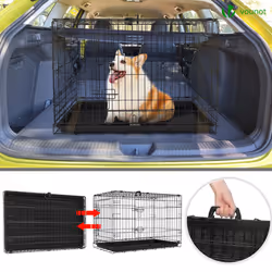 VOUNOT Dog Crate Portable Foldable Secure Pet Puppy Cage 36 Inches, L - Additional view 7