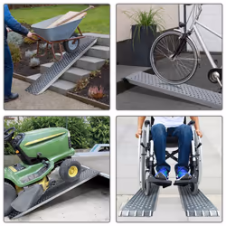 VOUNOT Set of 2 Loading Ramps 160cm Heavy Duty 400 kg Max Loading