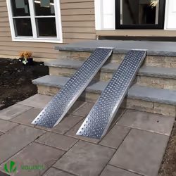 VOUNOT Set of 2 Loading Ramps 160cm Heavy Duty 400 kg Max Loading