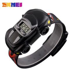 Skmei Wristwatch Digital Watch Sport Kids Casual LED Car Cartoon Electronic Children Fashion Wild 1241 - black