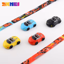Skmei Wristwatch Digital Watch Sport Kids Casual LED Car Cartoon Electronic Children Fashion Wild 1241 - black