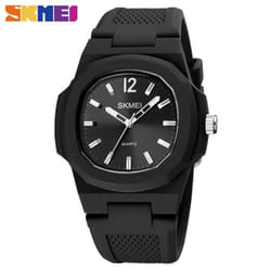 SKMEI Fashion Men Watches Simple Quartz Wristwatches 50M Waterproof Outdoor Sport Watch - Black