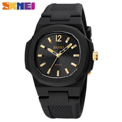 SKMEI Fashion Men Watches Simple Quartz Wristwatches 50M Waterproof Outdoor Sport Watch - Gold