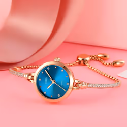 SKMEI Fashion Women Watches Japan Quartz movement Ultra Slim Bracel Female Girl Clock Ladies Wristwatches - Black