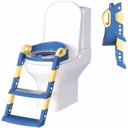 Children's Toilet Seat With Stairs Toilet Training Foldable And Portable Step Stool For Children Or U-v-o-shaped Toilets ...