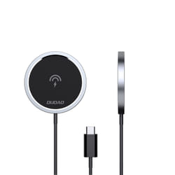 DUDAO Kit 15W Magnetic Wireless Charger Qi and 20W AC MagSafe Compatible White Smartphone Black USB Wireless charging Fast charging Indoor