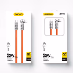 DUDAO L24CL 120W USB-C - Lightning Cable 1 m Orange