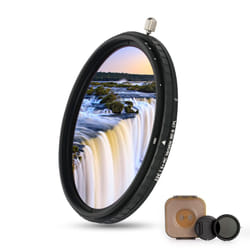 JJC 2-in-1 82mm Variable ND Filter & CPL Polarizer Filter  5 Hard Stops ND2-ND32 Adjustable Neutral Density Filter  Including Moistureproof Storage Ca