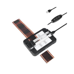 Slide Film Cutter for 35mm 120 Format Film Strips, Film Cutting Guide Tool with Backlit Panel, Adjustable 11-Level Brightness