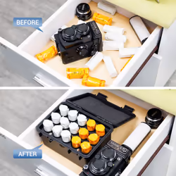 JJC Heavy Duty 120 Film Case Holder for 15 Rolls of 120-Medium Format Film  IP67 Waterproof and Light-Sealed Film Roll Storage Container No Film Inclu