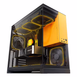 Geometric Model 5 Midi Tower Black, Yellow - Additional view 2