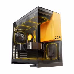 Geometric Model 5 Midi Tower Black, Yellow - Additional view 4