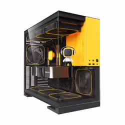 Geometric Model 5 Midi Tower Black, Yellow - Additional view 5