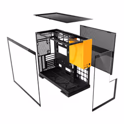 Geometric Model 5 Midi Tower Black, Yellow - Additional view 6