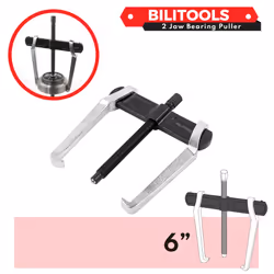 BILITOOLS 6" 2-Jaw Gear Puller, Internal External for Removal of Pulleys Flywheels Bearings & Gears