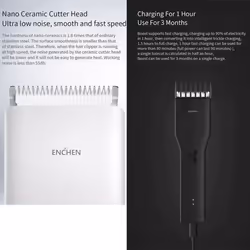 XIAOMI ENCHEN Boost USB Electric Hair Clipper Two Speed Ceramic Cutter Hair Fast Charging Hair