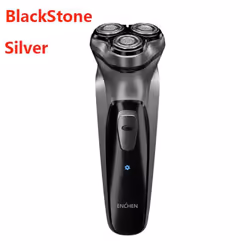XIAOMI Enchen Black Stone 3D Electric Shaver Smart Control Blocking Protection Razor for Men Gift - silver