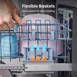 Hisense HS642D90XUK dishwasher Freestanding 14 place settings D - Additional view 7