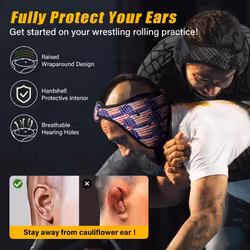 Trymaker Wrestling Headgear  Youth Wrestling Headgear with Chin Cup  for Men  Wrestling Gear (for Users Aged 12+)