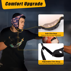 Trymaker Wrestling Headgear  Youth Wrestling Headgear with Chin Cup  for Men  Wrestling Gear (for Users Aged 12+)