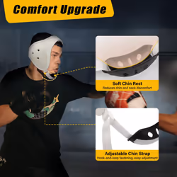 Trymaker Wrestling Headgear  Youth Wrestling Headgear with Chin Cup  for Men  Wrestling Gear (for Users Aged 12+)